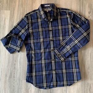 Mens Express plaid button down shirt size Medium